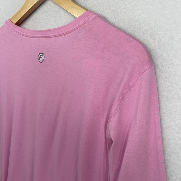LIFE IS GOOD Top Womens M Village Relaxed Fit Long Sleeve Cotton Pink - Picture 9 of 16